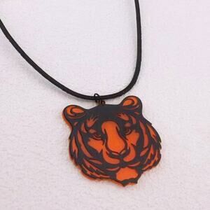 Orange and Black Tiger Necklace Cincinnati Bengals*